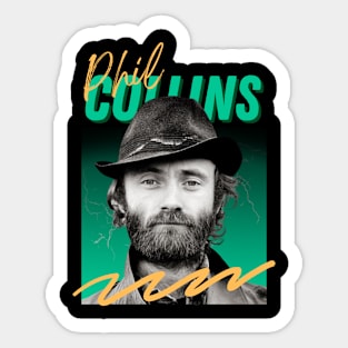 Phil collins***original retro Sticker